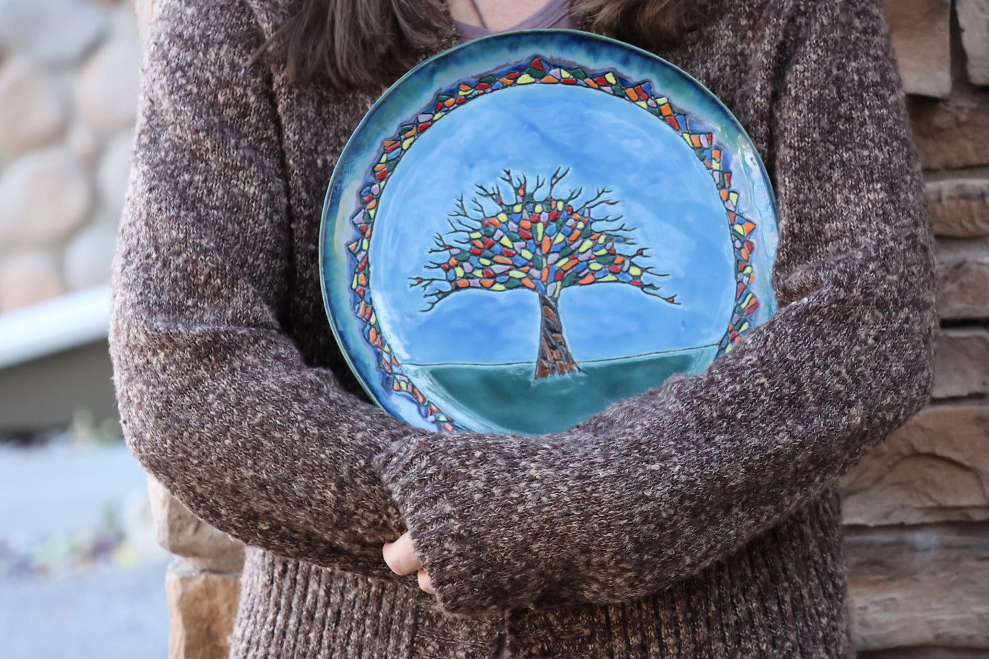 Handcarved Tree Platter