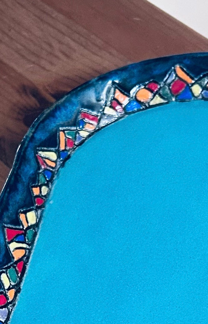 Mountain Mosaic Turquoise Lake Platter
