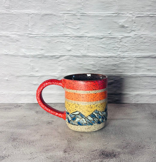 Retro Rockies Mug with Smokey Merlot liner