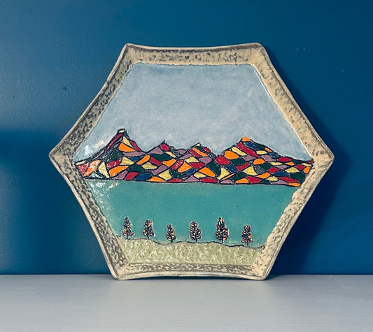 Kananaskis Joyful Colours Hexagon Plate