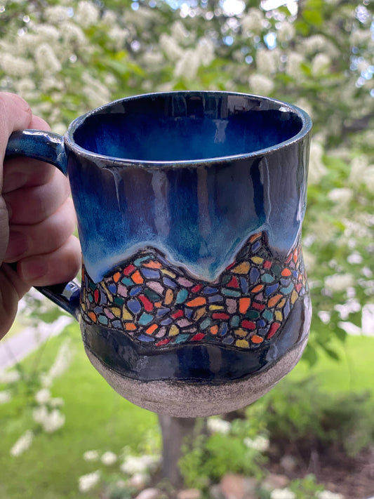 Mountain Mosaic Mug - 12 oz capacity